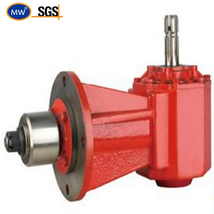 70HP Cone Base Aequilate Spline Shaft Agricultural Gearbox for 90 Degree Farm Pto Tractor Slasher Rotary Tiller