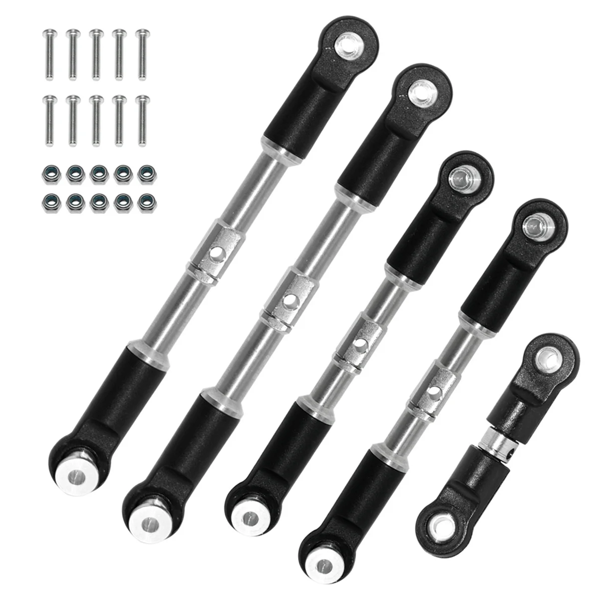 A72Z RC Car Upgrade Pull Rods Rotating Shaft Tie Rod Set for Arrma 1/7 Infraction Limitless Felony 1/8 Upgrade Parts