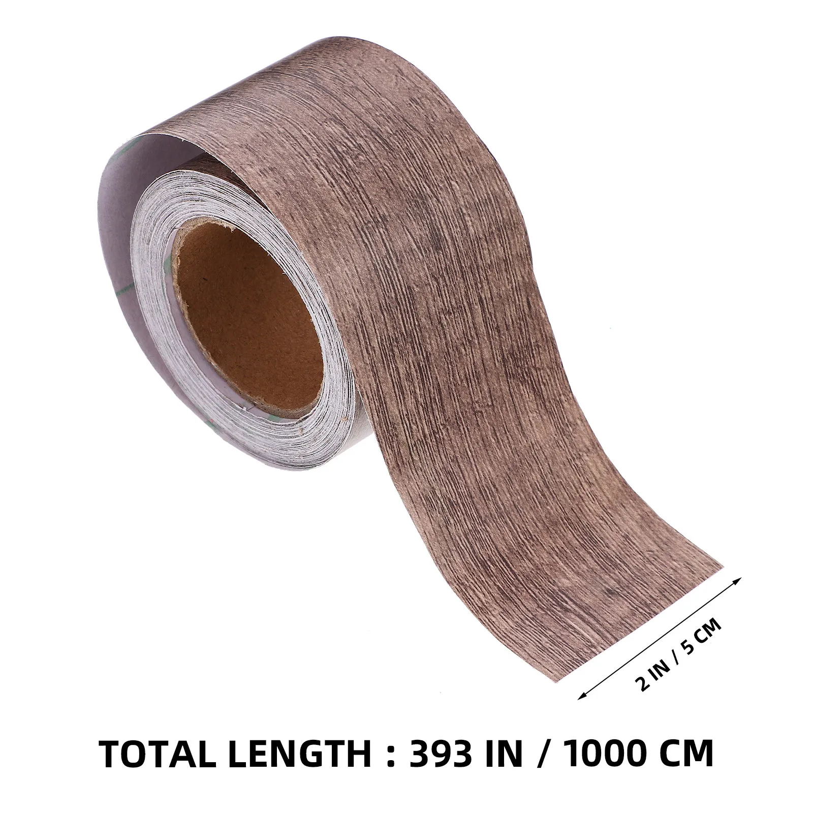 1 Roll Wood Grain Skirting Board Flexible Self Adhesive Wall Decoration Molding Baseboard Wall Stickers