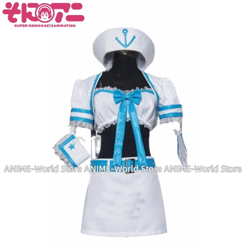 《Custom Size》Nitro Super Sonic Super Sonico Sailor Anime Cosplay Costume customized any size