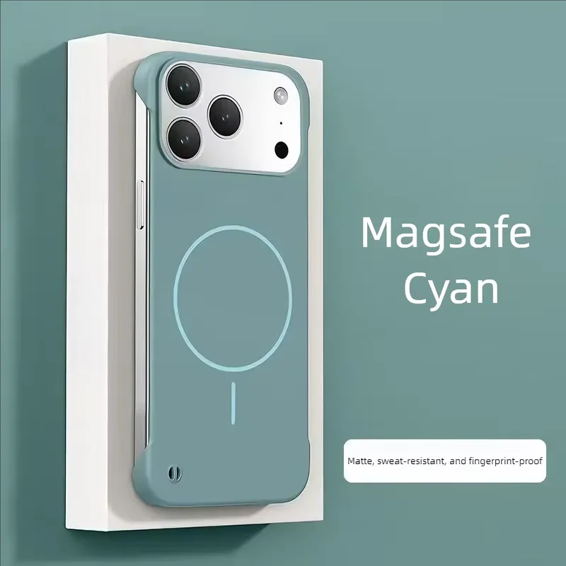Ultra-Thin Bezel-Less Skin-Fit Magnetic Attachment Heat-Dissipating Cooling For iPhone 17/16/15/14/13/12/11 pro Max Case 1D028