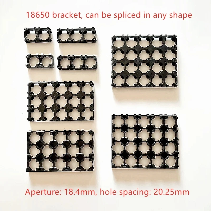 18650 Lithium Battery Holder Cylindrical Anti Vibration Plastic Battery Pack Bracket Li-ion Battery Spacer Cell Holder