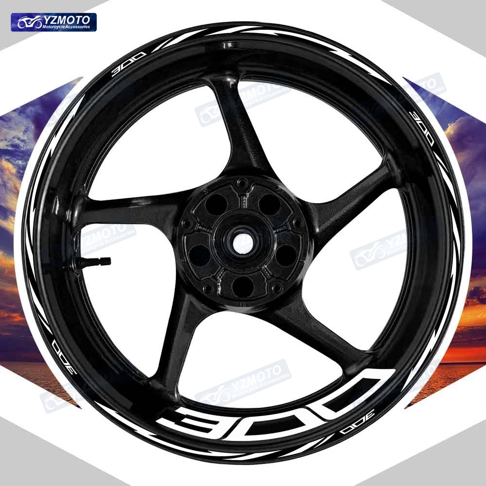 

For Z300 Motorcycle 17 Inch Front And Rear Wheel Stripe Sticker Wheel Tape Decal Decorative Reflective Waterproof Rim Stickers