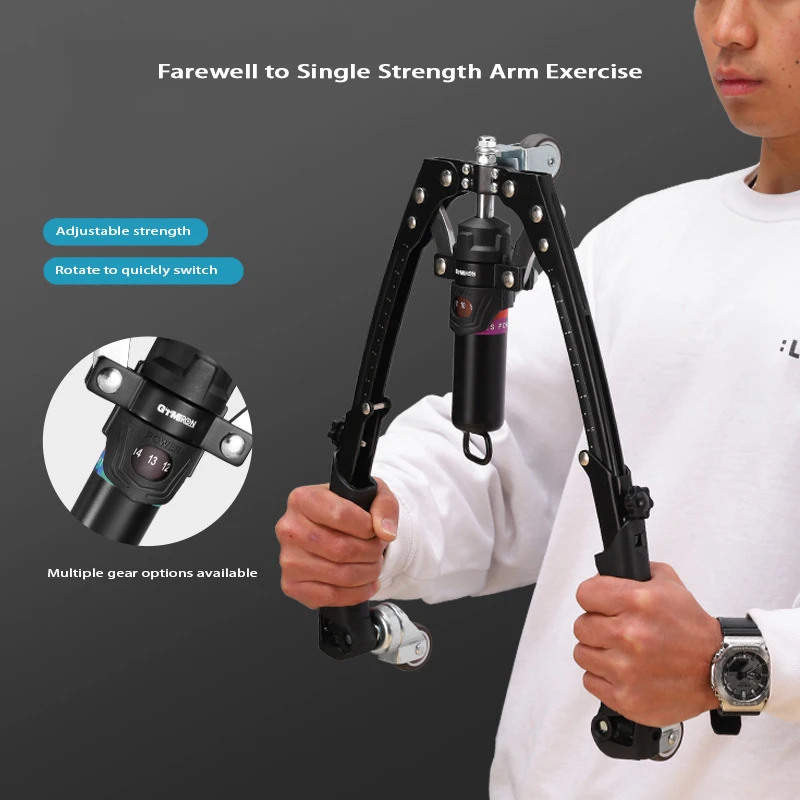 Hydraulic Arm Strength Device for Men, Multi Functional Rod, Chest Enlarger, 10-100kg, New, 2022