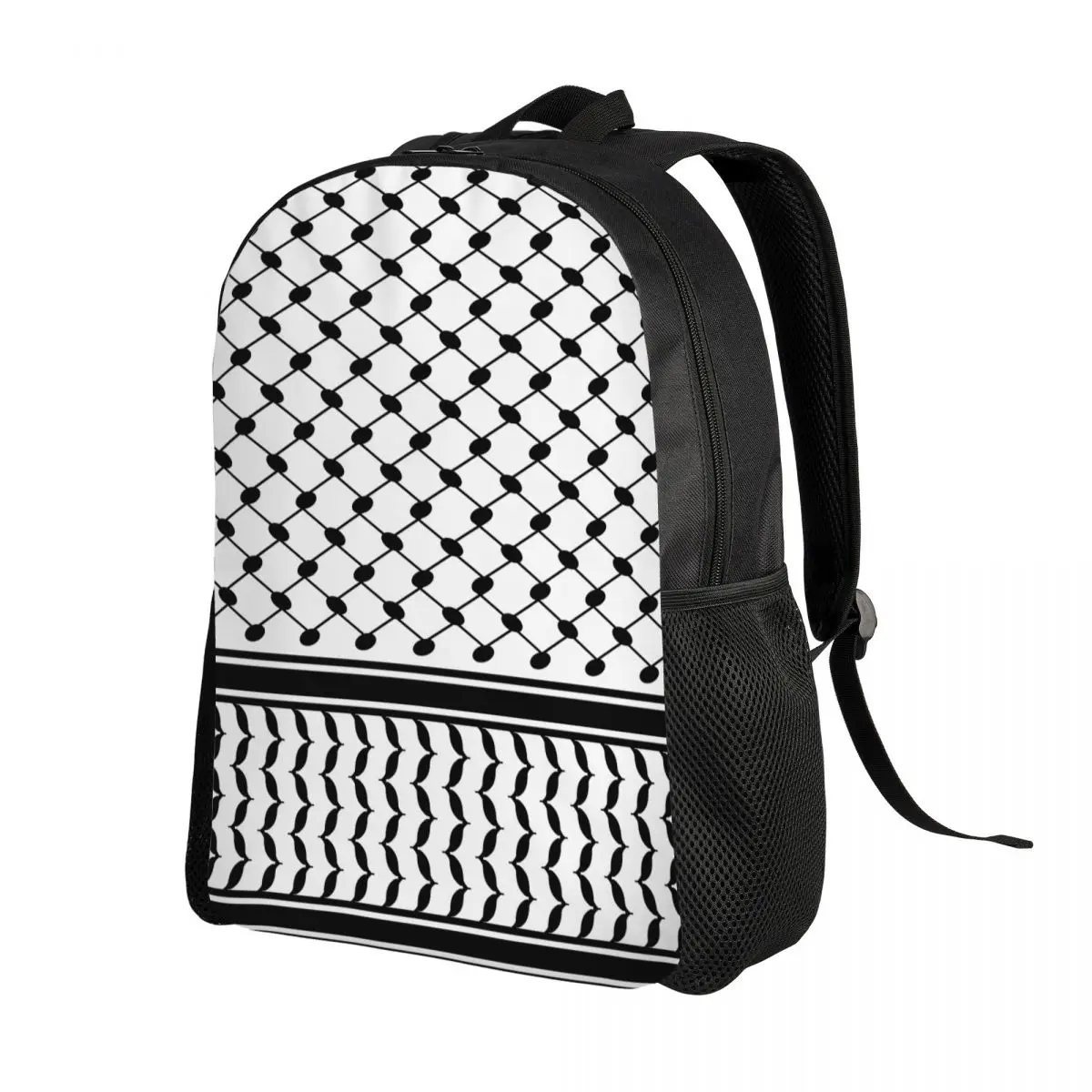 Custom Palestinians Keffiyeh Backpack for Boys Girls Tradition School College Travel Bags Women Men Bookbag Fits 15 Inch Laptop