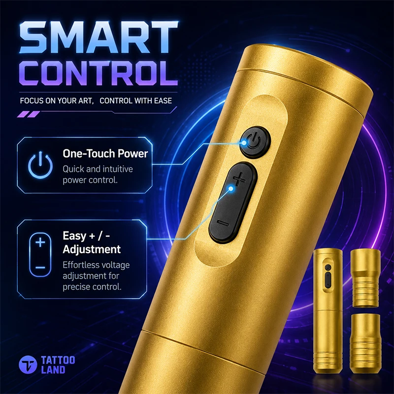 High Quality Wireless Tattoo Pen Kit Modular Design Adjustable Stroke For Professional Tattoo Artists