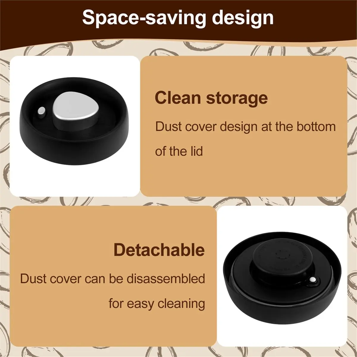 Coffee Sealed Jar Vacuum Stainless Steel Tea Storage Can Moisture Proof Sealed Tea Storage Container for Home and Office