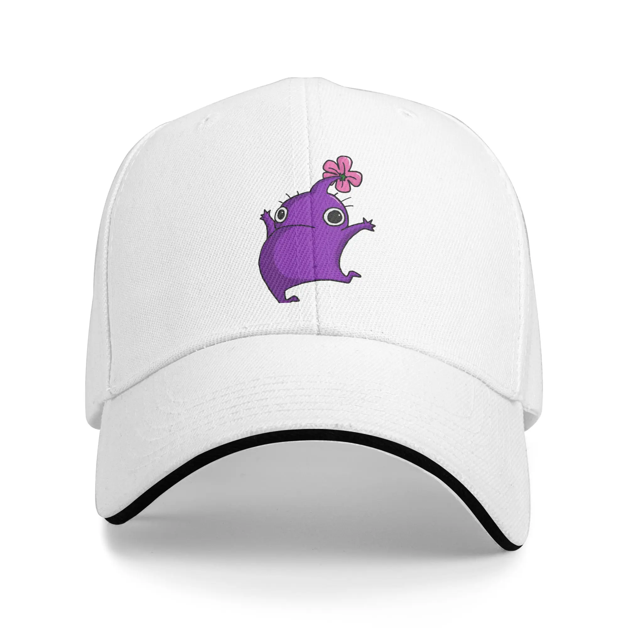 Purple Jumping Pikmin Baseball Caps Popular Video Game Cartoon Kids Sandwich Cap Men Women Adjustable Caps Hat Sport