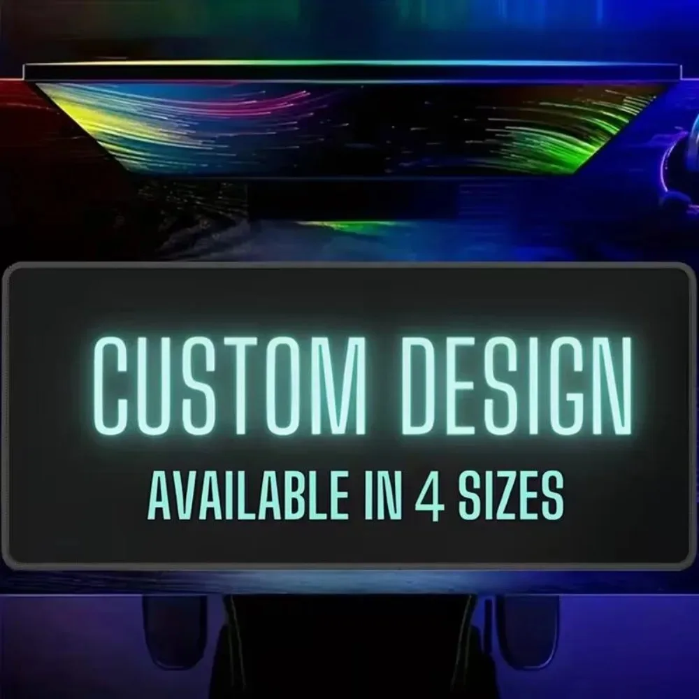 CIFbuy Multi‑Sizes Personalized Photo Text Mouse Pad, Thick Non‑Slip Rubber for Daily PC Gaming Office Use