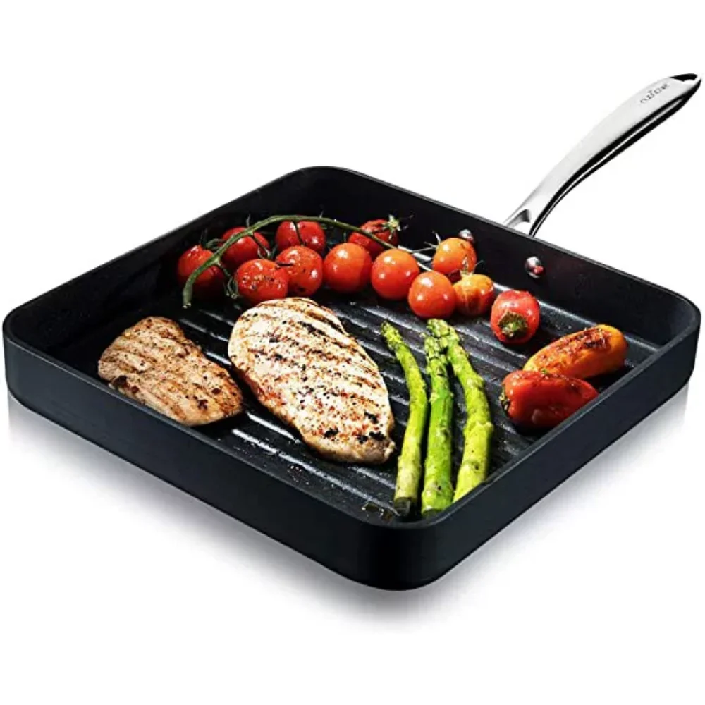 

Nonstick Stove Top Grill Pan Hard Anodized Nonstick Grill & Griddle Pan Cookware Bbq Accessories Tools Free Shipping Barbecue