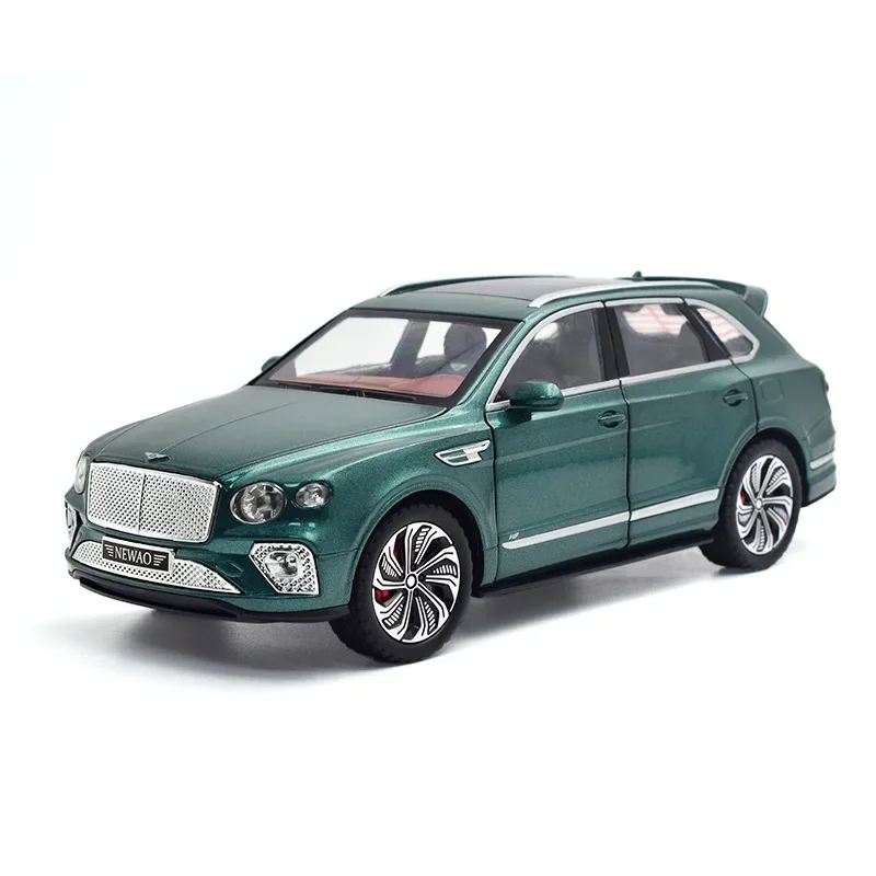 Bentley Bentayga – modèle de voiture en alliage métallique moulé, haute Simulation, son et lumière, Collection de jouets pour enfants, cadeaux, 1:24