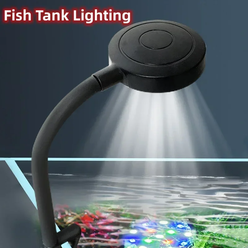 

USB Aquarium Light 3W 5V LED Waterproof Fish Tank Lighting Underwater Fish Lamp Aquariums Decor Plant Lamp Mini Fish Tank Light