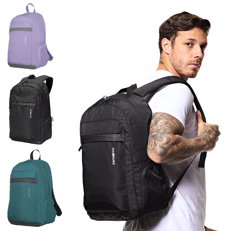 Samsonite-mochila de viaje de an capacidad para exteriores, bolso para ordenador portátil ex, Material de nailon, siste...