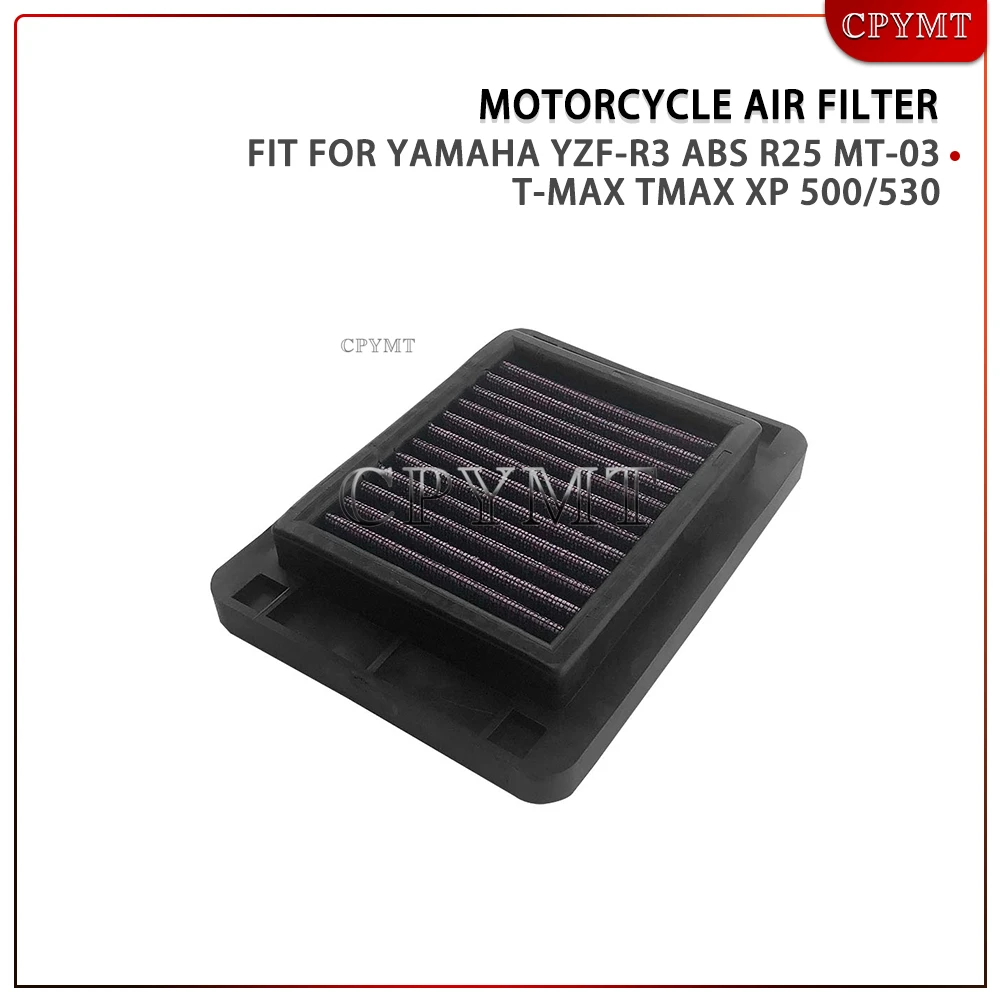 

Motorcycle Air Filter Fit for YAMAHA YZF-R3 ABS R25 MT-03 T-MAX TMAX XP 500/530