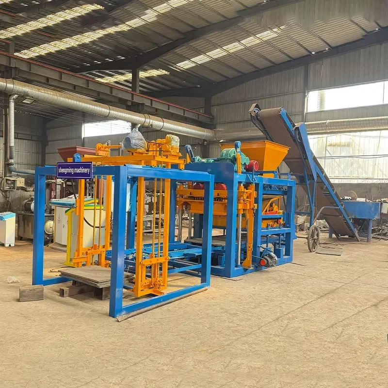 QTJ4-25 Block Machine Automatic Concrete Hollow Brick Making Machine for New Factory Setup