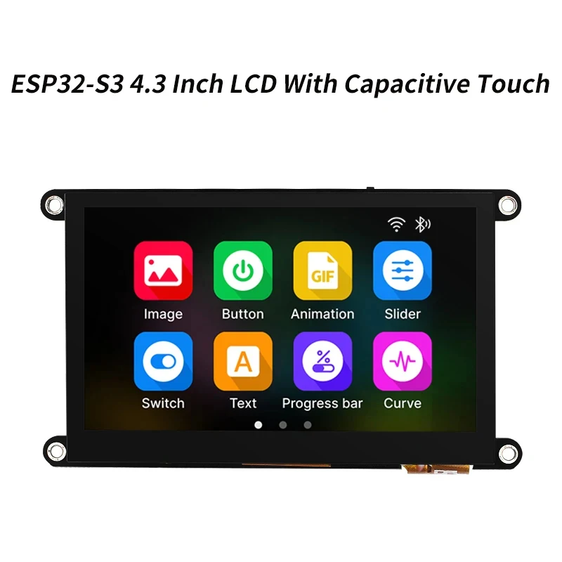 ESP32-S3 4.3 Inch LCD Development Board 8M PSRAM 4M FLASH Capacitive 480*272 Display Module With WIFI&
