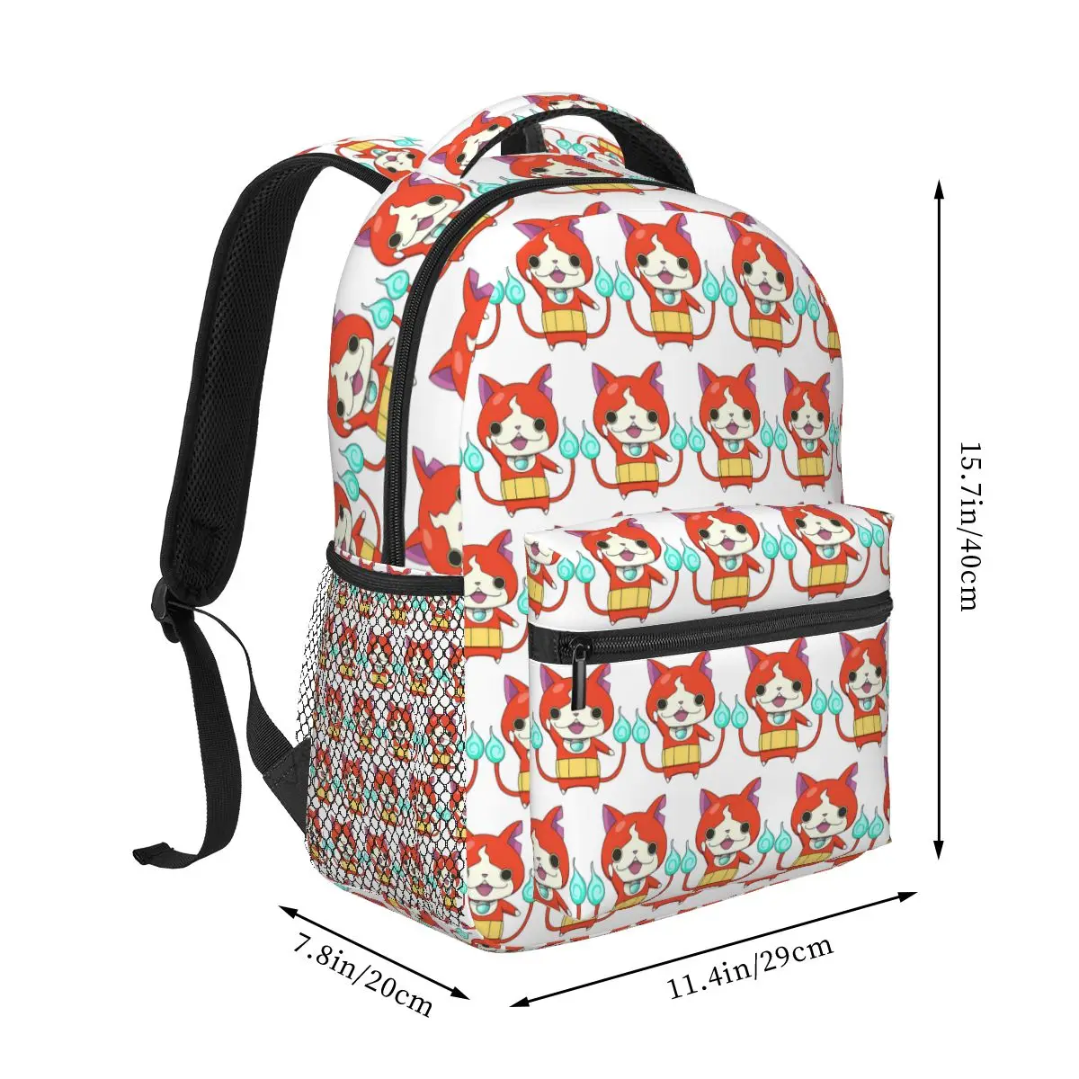 Cartoon Yokai Watch Jibanyan Backpack Student Boys Girls BookBag Kids School Bag Computer Shoulder Bags for Men Women