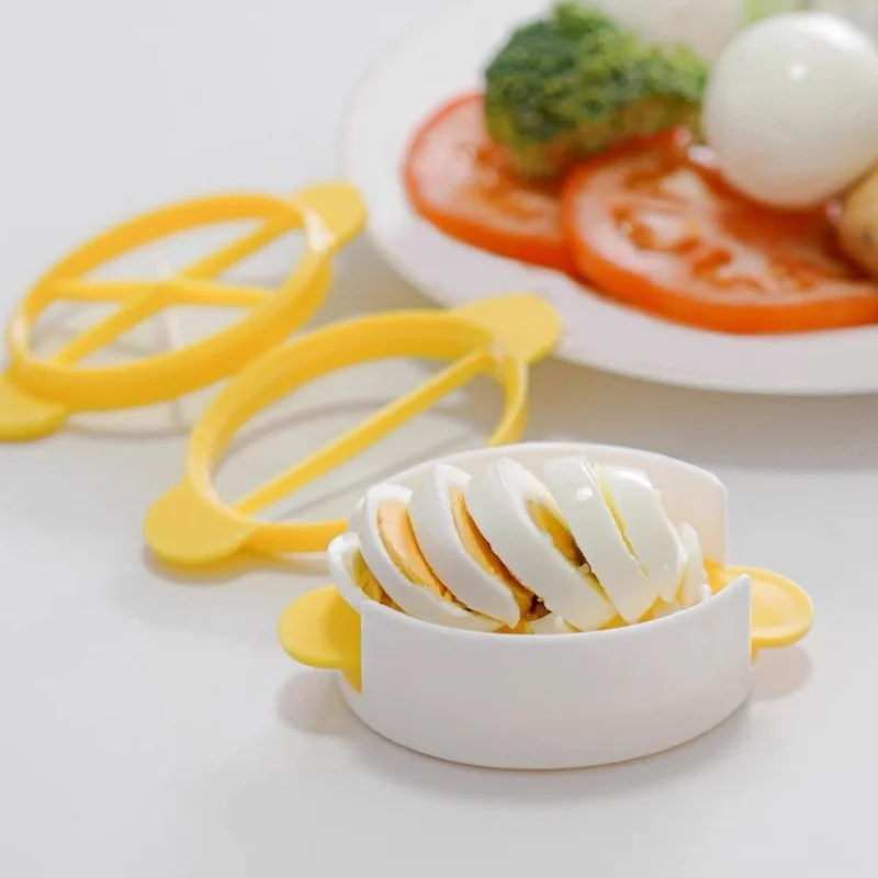 4pcs/set Egg Slicer Multi‑function Boiled Egg Cutter Kitchen Gadget for Butter Cheese Banana Strawberry Avocado Preserved Egg