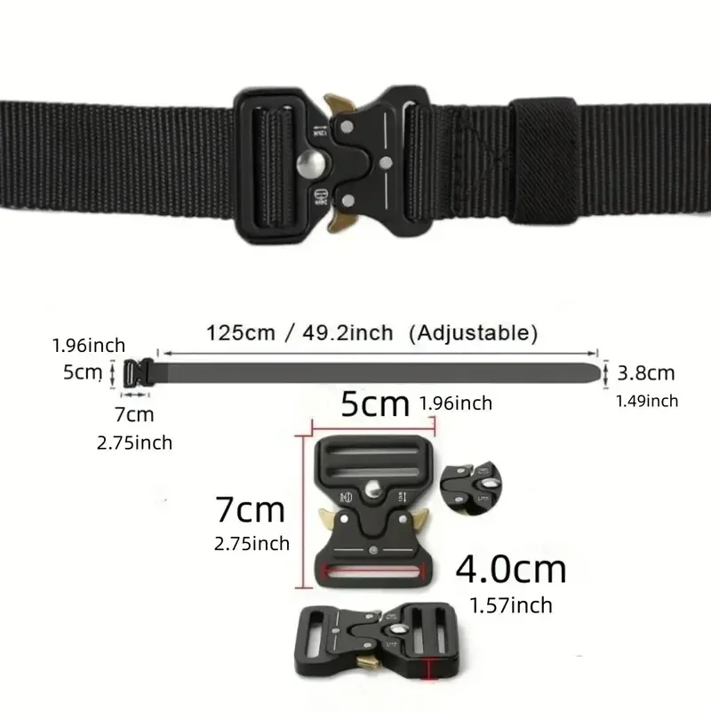 Men Belt Outdoor Hunting Men Belt's Multi-Function Buckle Nylon Belt High Quality Canvas Belts