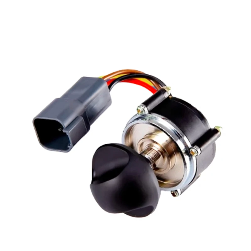 163-6710 مربع التوصيل 7Y-5465 المكونات المستديرة 319-4420 الأحمر مربع التوصيل عالية الجودة خنق مفتاح مقبض لحفارات كاتربيلر #5