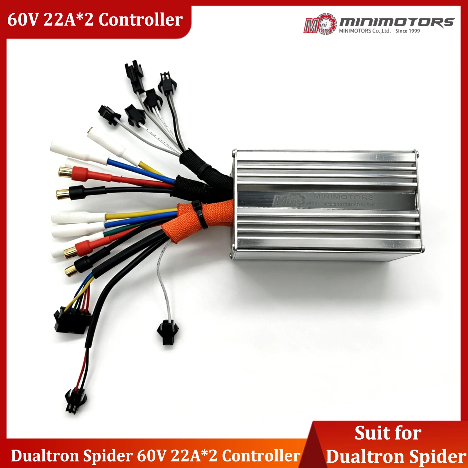 Minimotor Dualtron Spider 60V 22A*2 Controller Dualtron Spider Controller DS 60V 22A*2 Two in One Sine Wave Controller