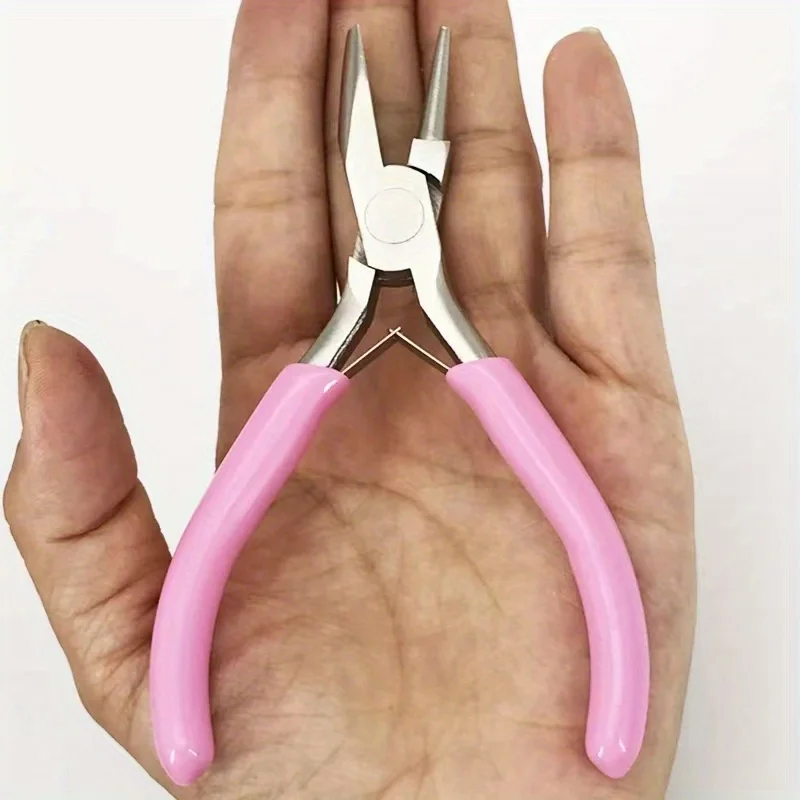 5-inch professional round concave pliers, used for jewelry making mini precision wire loop tools, ideal DIY manual tools