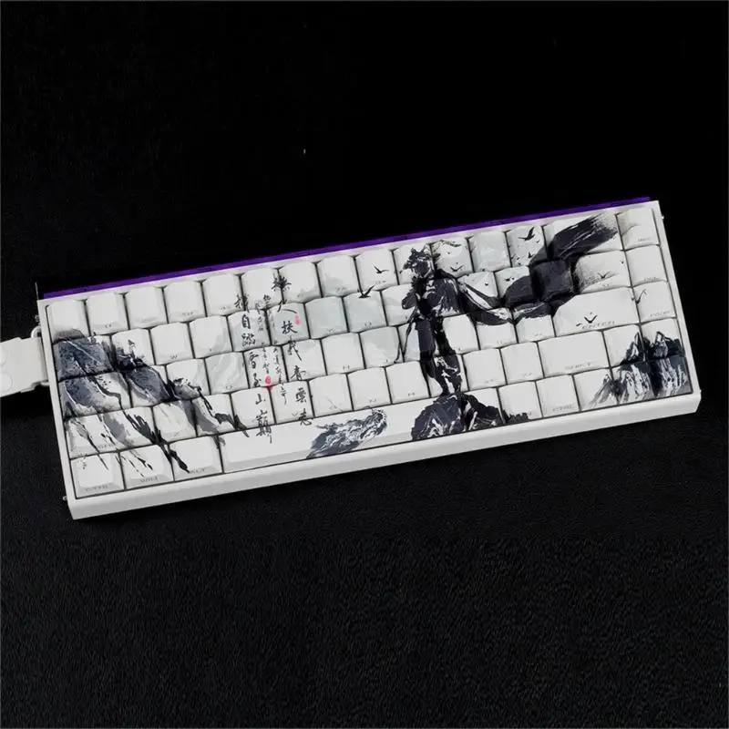 R53C Original Profile Keycaps PBT Material Dyes Sublimations Side Print Keycap For Small Mechanical Keyboards 60% 68% Layout