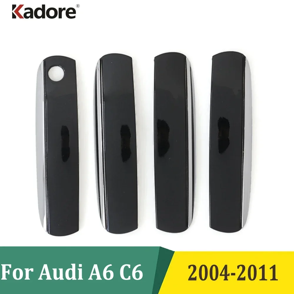 

For Audi A6 C6 2004 2005 2006 2007 2008 2009 2010 2011 ABS Plastic Door Handle Cover Trim Car Styling Auto Exterior Accessories
