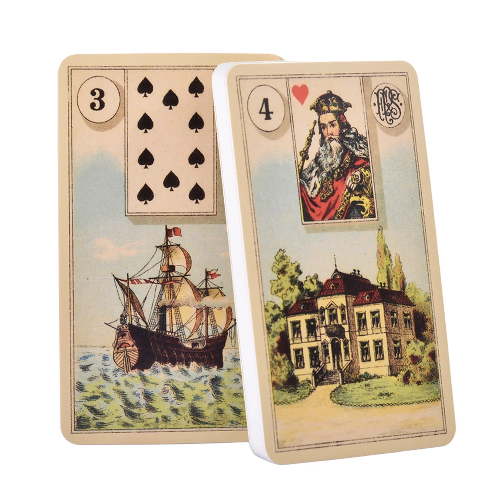 1Pcs New Arrival High Quality Laura Tuan Lenormand Oracle Tarot Cards Fortune Guidance Telling Divination Deck Board Game