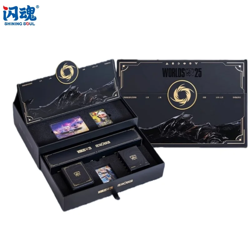 ShiningSoul Rune Battlegrounds League of Legends Jeu de cartes de combat Championnat du monde Boîte-cadeau en édition limitée - Cadeau de vacances