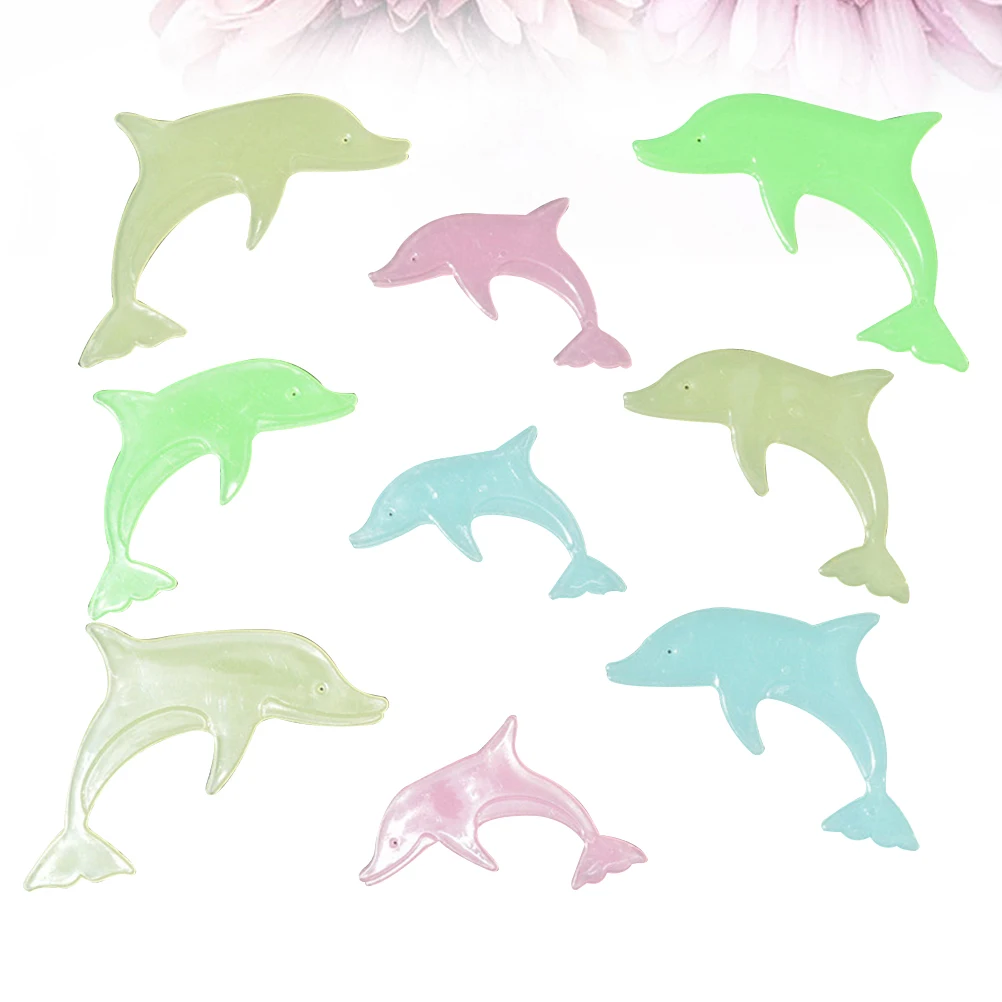 

36 Pcs Cute Dolphin Sticker 's Room Glow-in-the-dark Stickers Fluorescence