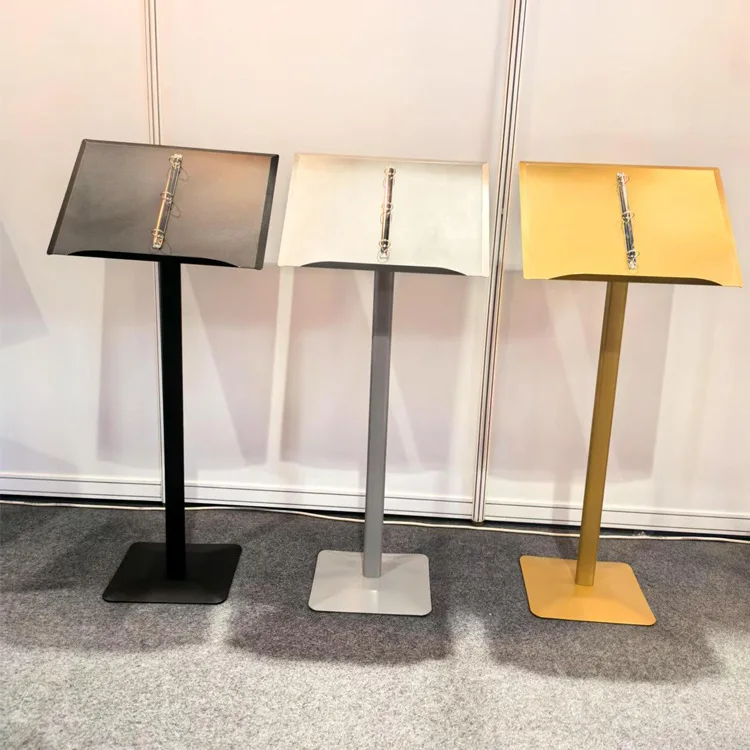 

Restaurant entrance recipe menu page-turning vertical display rack information loose-leaf floor poster shelf contract publicity