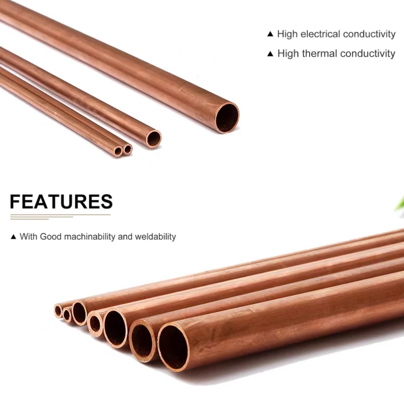 Red copper Tubes  1-16mm Internal Diameter 300mm/200mm/250mm Tube Brass Spacer Model Building diy toys accessories