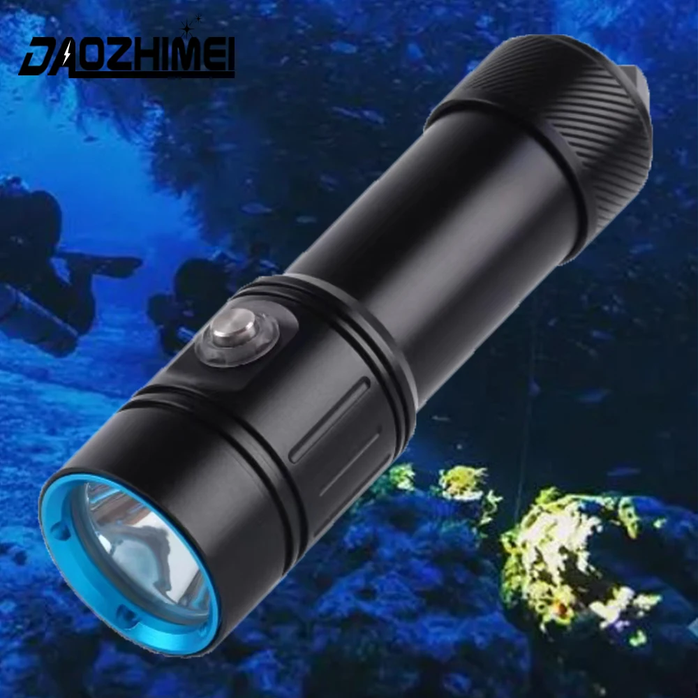 

2000LM Professional LED Diving Flashlight 4 Modes Scuba Dive Flashlights Underwater Waterproof Lamp Light Linterna