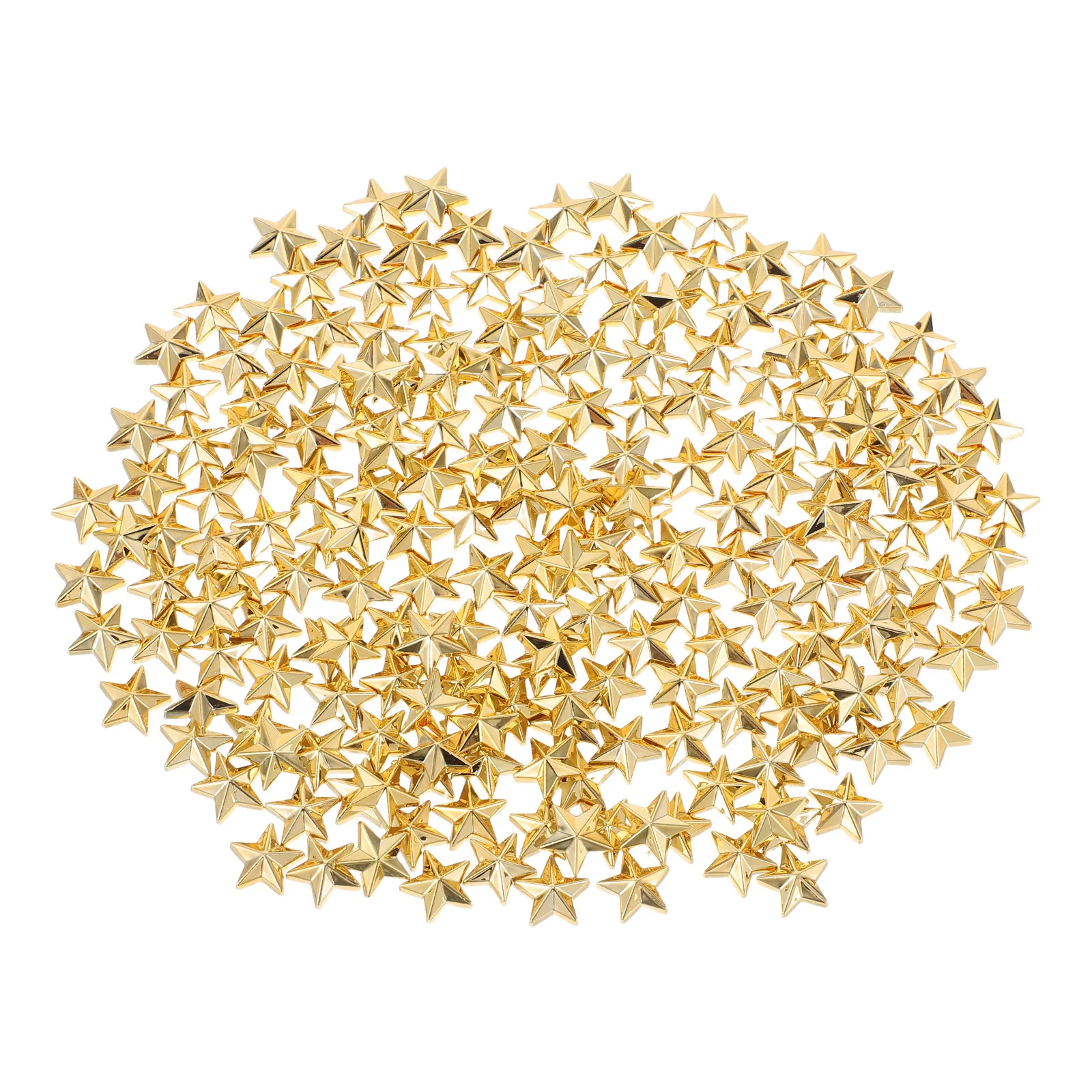 

200pcs Acrylic Star Shape Decor Five Ornament For Diy Clothing Accessories Craft Home Storage Jar Decoration