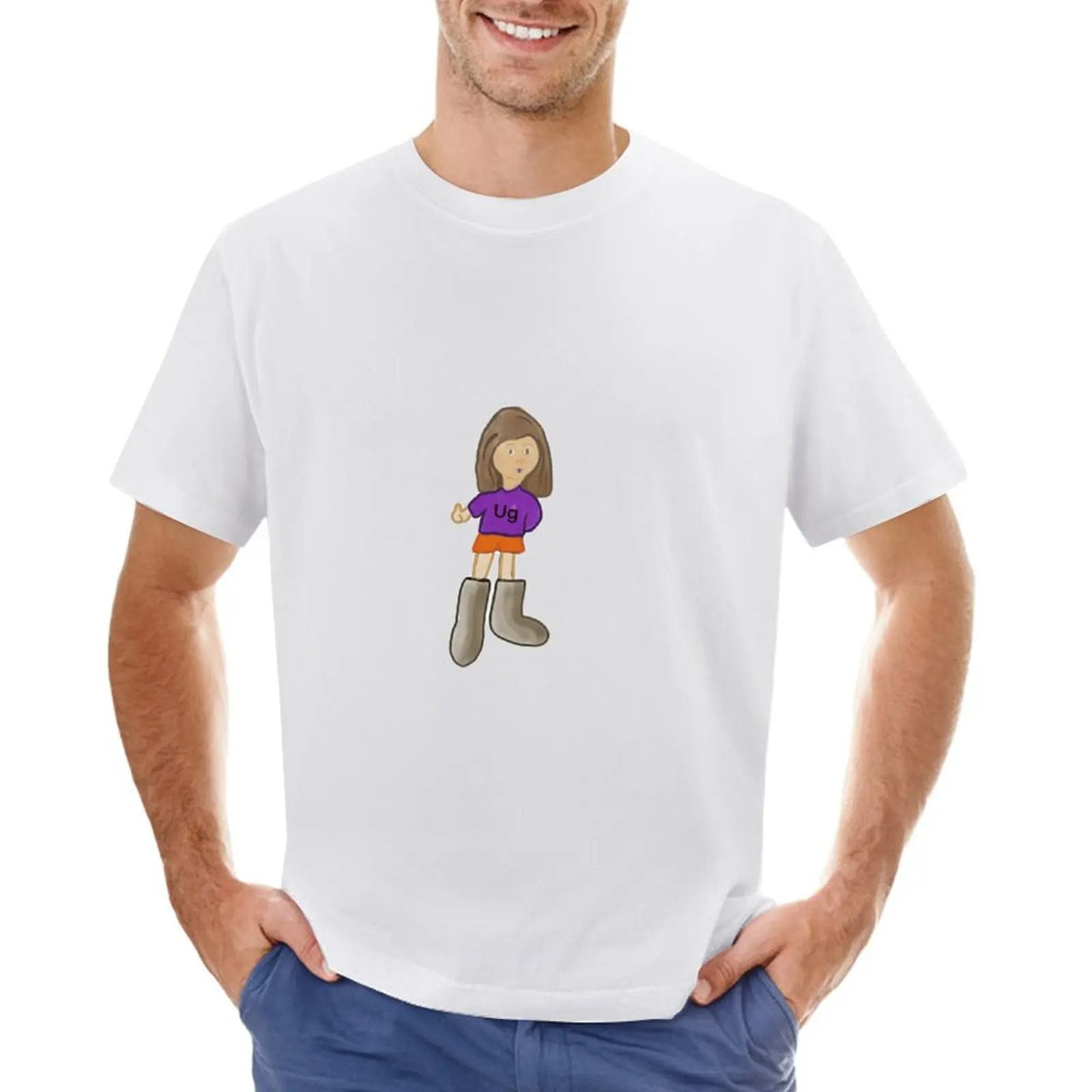 Camiseta de Ug gal para hombre, ropa bonita con estampado de animales, camisetas lisas de secado rápido