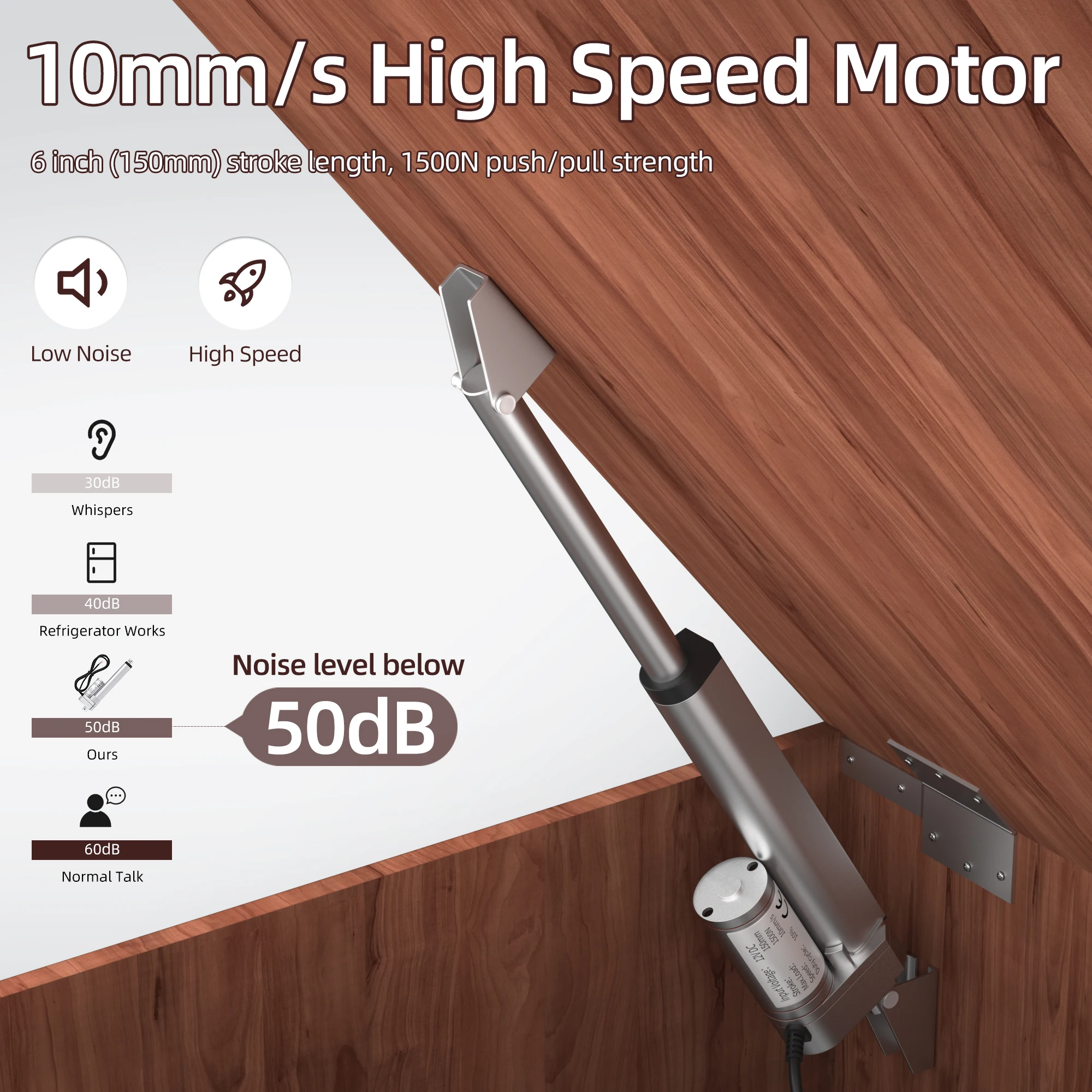 Linear Actuator 12V 330lb/1500N Heavy Duty 6\