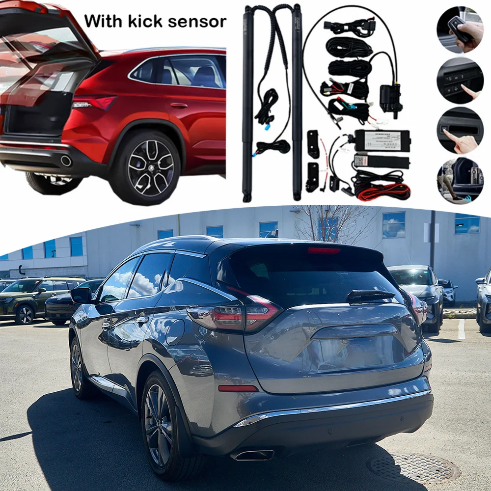 Retrofit Power Tailgate Lift Fit for Nissan Murano 2015-2024 Power Eletric Tailgate kick sensor