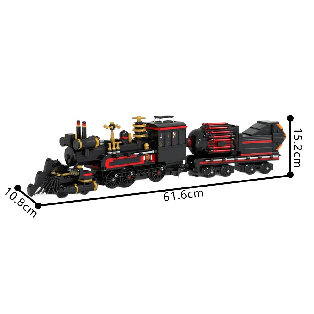 Gobricks MOC-41639 Назад в будущее Строительные блоки с поездом времени «Jules Verne»