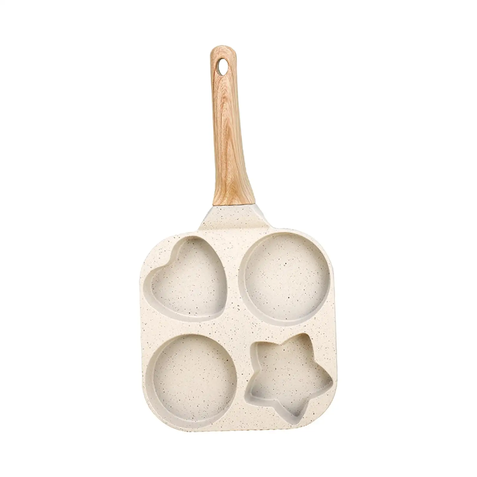 Pancake Pan Heat Resistant Handle Breakfast Maker Kitchen Cooking Tool Omelet Pan for Steak Vegetable Frying Burger Baking