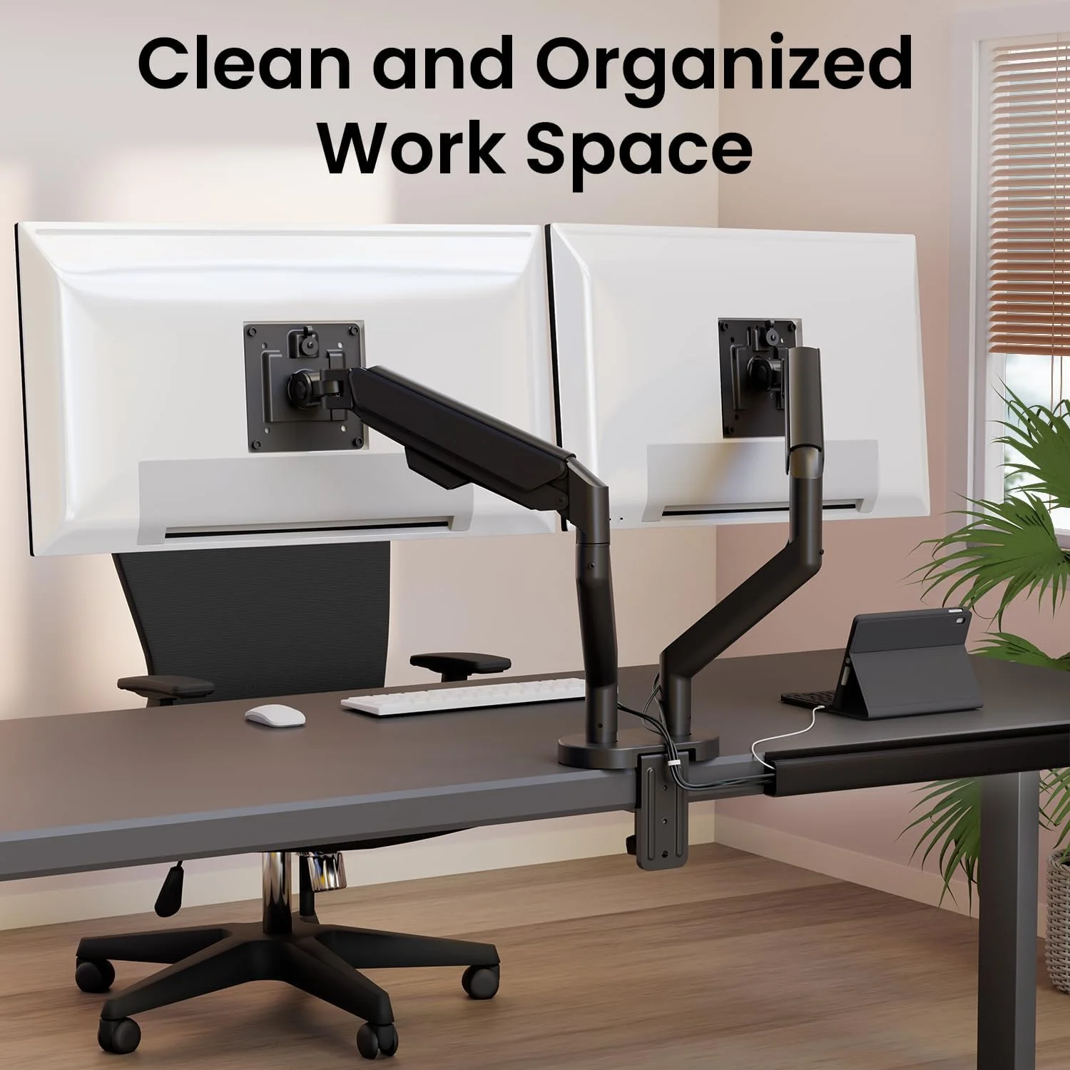 Self-Adhesive Cable Tray for quick under-desk installation