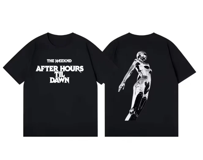 The Weeknds After Hours Til Dawn Tour T-Shirt 2026 Summer New Men's Women's Retro Style Cotton Clothing Streetwear Y2K T-shirt