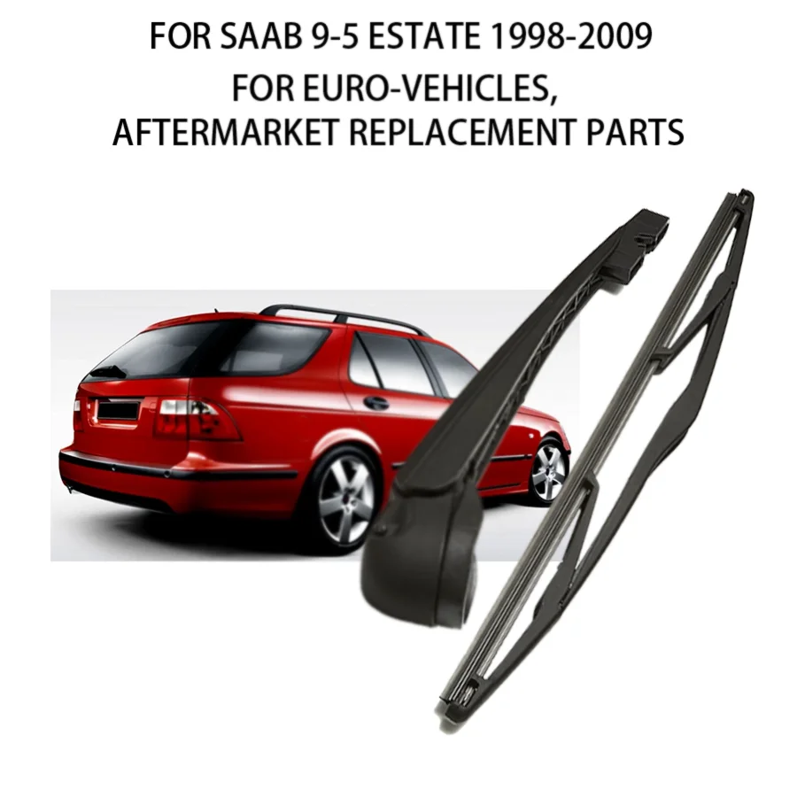 Windscreen Wiper Arm Blade Rear For Saab 9-5 Estate 1998-2009 Car Rear Windshield Wiper Assembly Rear Rain Washer Shifter Cover