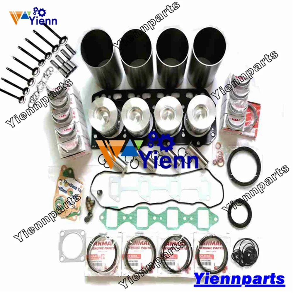 

4TNV88 4TNV88-QTB Overhaul Rebuild Kit For Yanmar Excavator Engine Parts Kobelco CX50 Z85 Z89