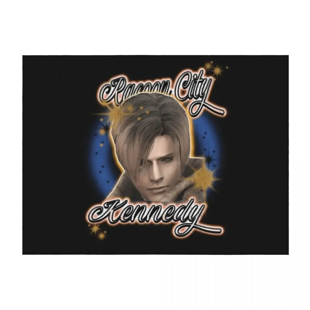 

Leon Kennedy Vintage Airbrush \t \t Throw Blanket Summer Beautifuls Hairy christmas decoration Blankets