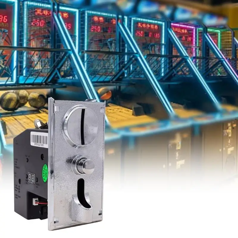 Aceptor moeda arcadas 8 slots moeda ajustáveis aceitadores moedas programáveis D2RC