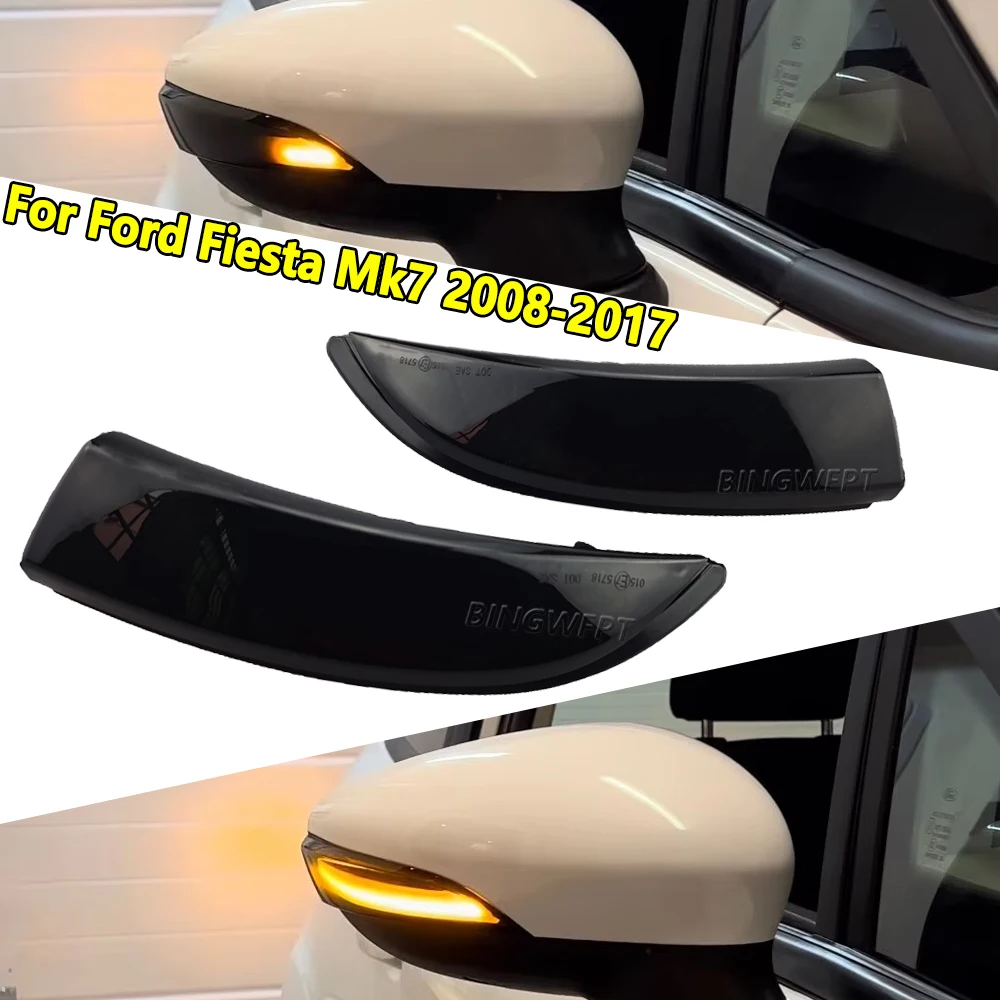 Two Color Dynamic Side Rearview Mirror Flashing Turn Signal Light For Ford Fiesta Mk7 2008-2017 For Ford B-Max B232 2012-2017