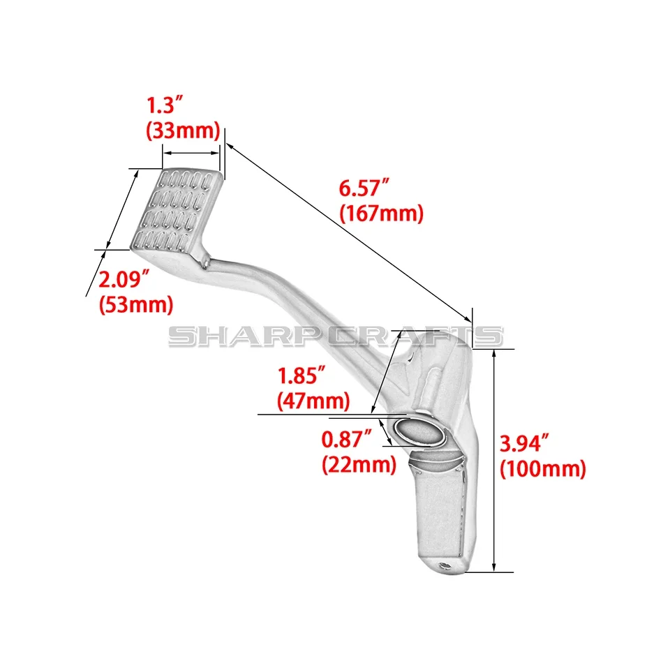 For Harley Sportster XL883 XL1200 883 1200 Forty Eight 2004-2022 Forward Controls Rear Foot Brake Lever Case Motorcycle Parts