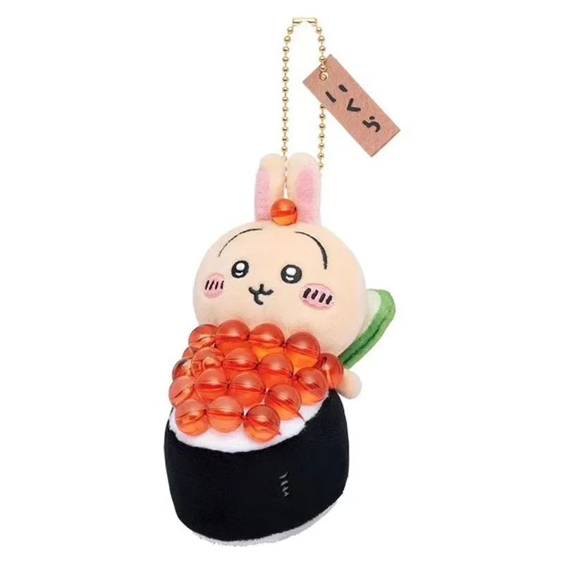 

Chiikawaed Sushi Series Plush Toy Hachiware Black Tea Cup Usagi Caviar Flying Squirrel Sea Otter Lion Sa Pendant Bag Pendant Toy
