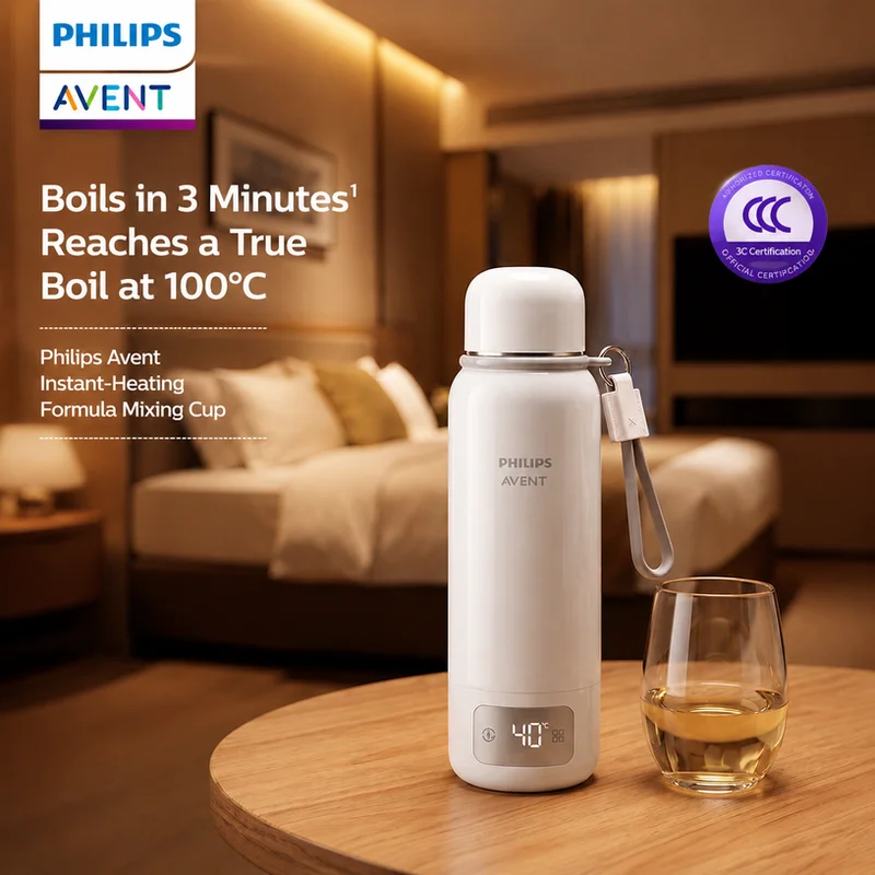 Philips AVENT Kid's Carrier Bottle 550ML Stainless Constant Temperature Heating Cup Tumbler Warmer for Outdoor Electric Kettle